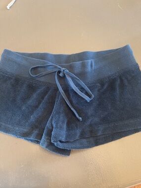 Hardtail Navy Blue Terry Cloth Lounge Shorts junior size medium